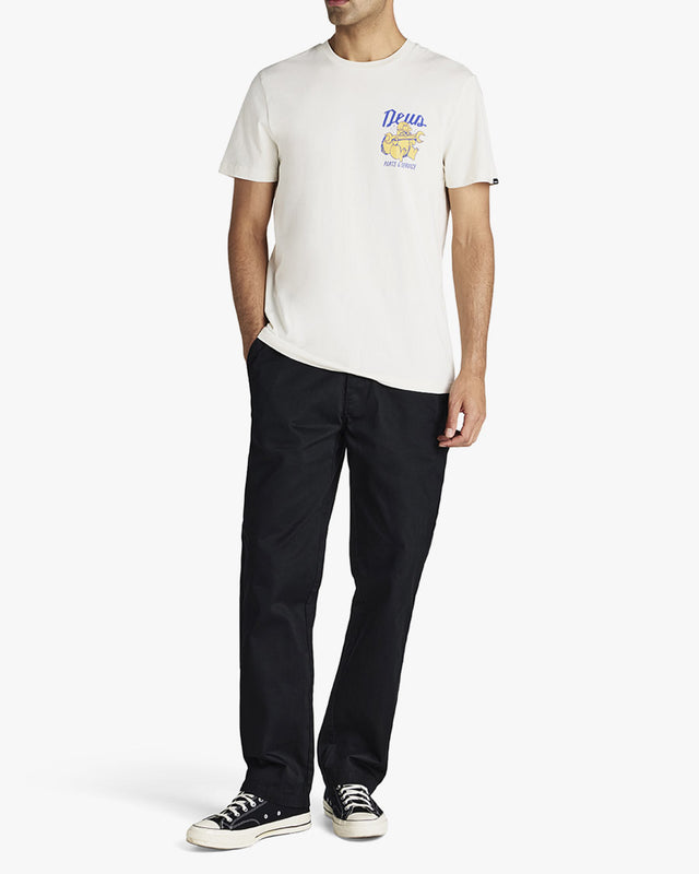 Camiseta Regular Fit Overbite - Dirty White