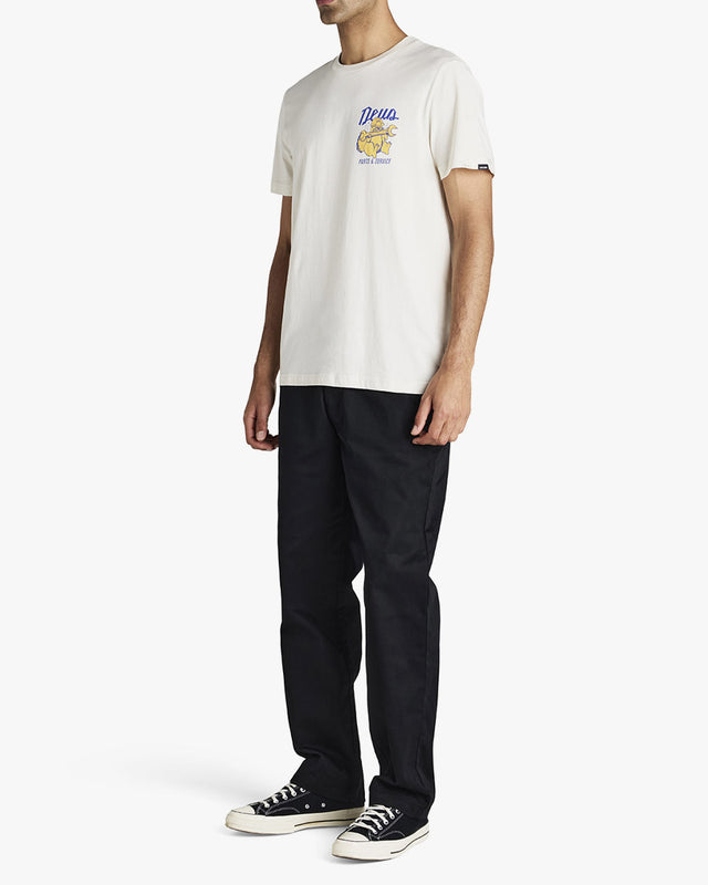Camiseta Regular Fit Overbite - Dirty White