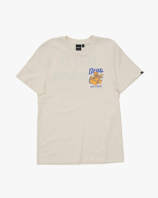 Camiseta Regular Fit Overbite - Dirty White